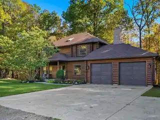 One-Of-A-Kind Western Red Cedar Log Home