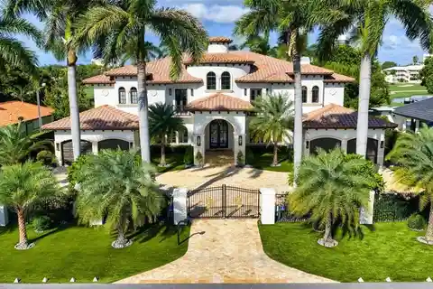 Gated Palm Beach-Inspired Estate