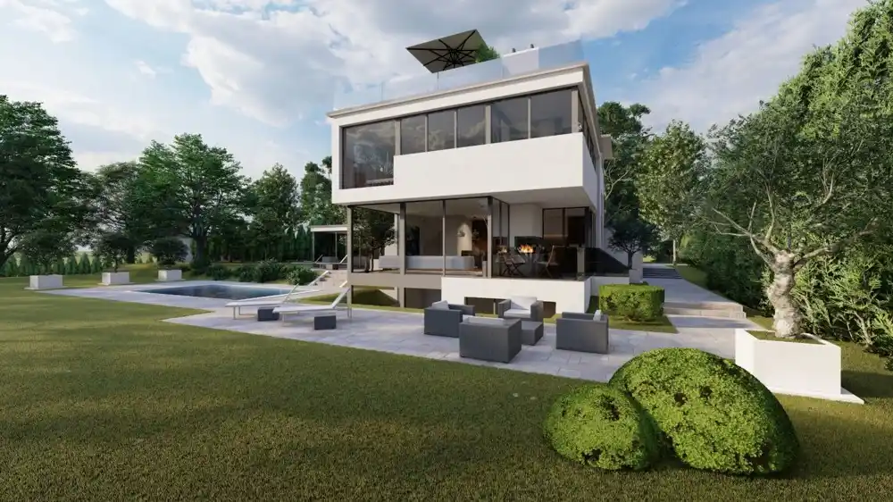 Create Your Modern Oasis in a Green Setting