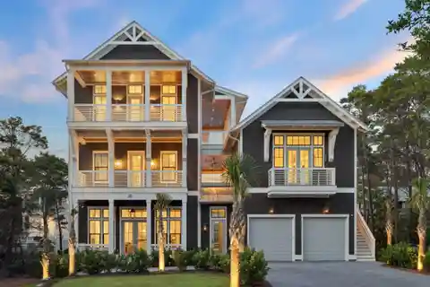 Custom Coastal Elegance Steps to the Beach