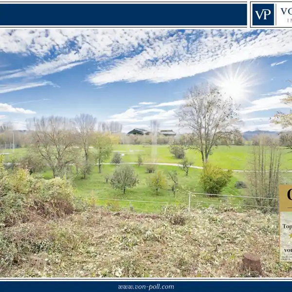 BUILDING PLOT IN UNTEREISESHEIM - FIELD EDGE LOCATION WITH NECKAR VIEW
