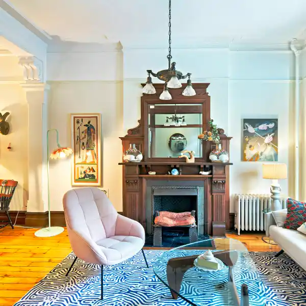 STATELY TWO-FAMILY BROWNSTONE