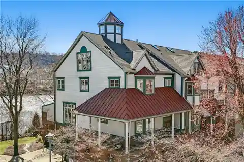 Updated End Unit Riverfront Home