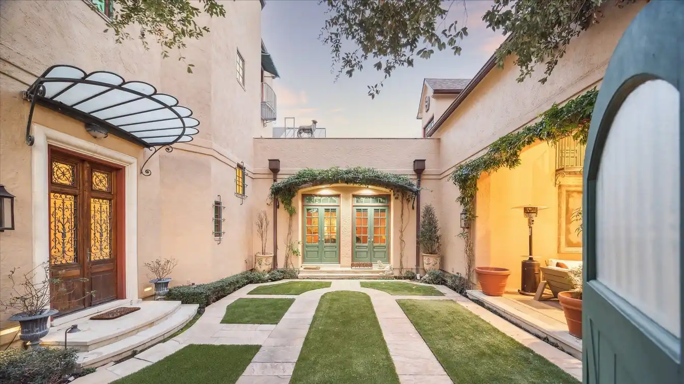 Custom Home Reminiscent of a European Villa