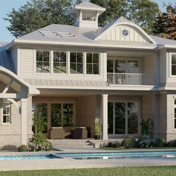 WATERFRONT MODERN BRICK HOME