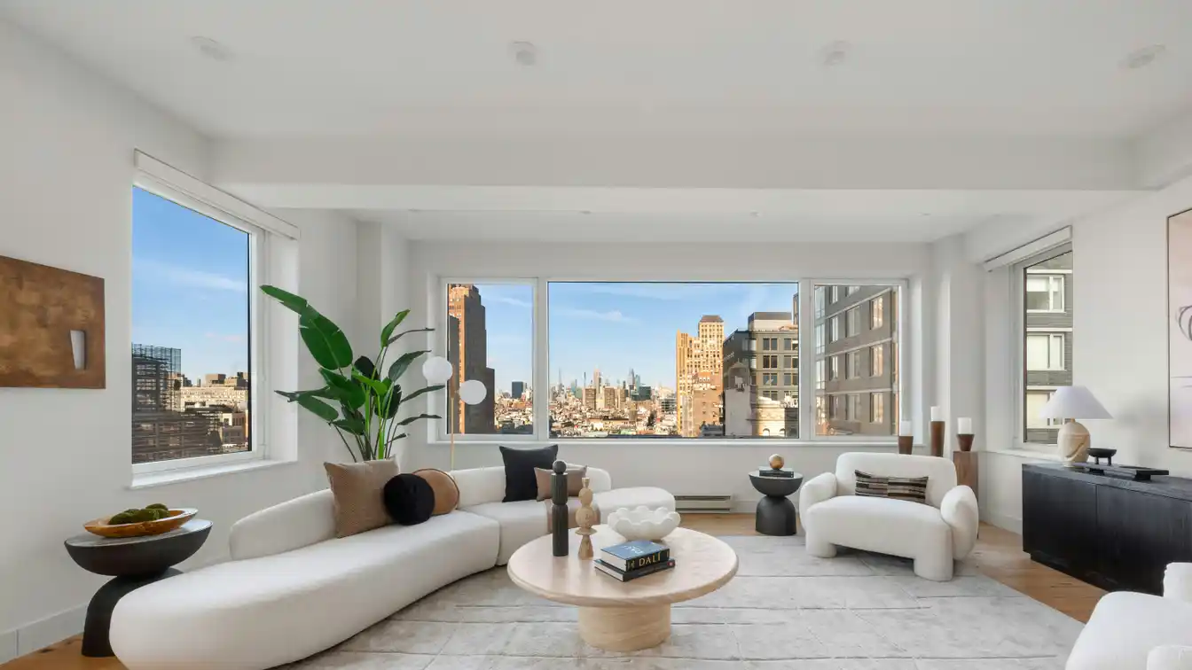 Luxurious Three Bedroom Home in a Full-service Prewar Loft