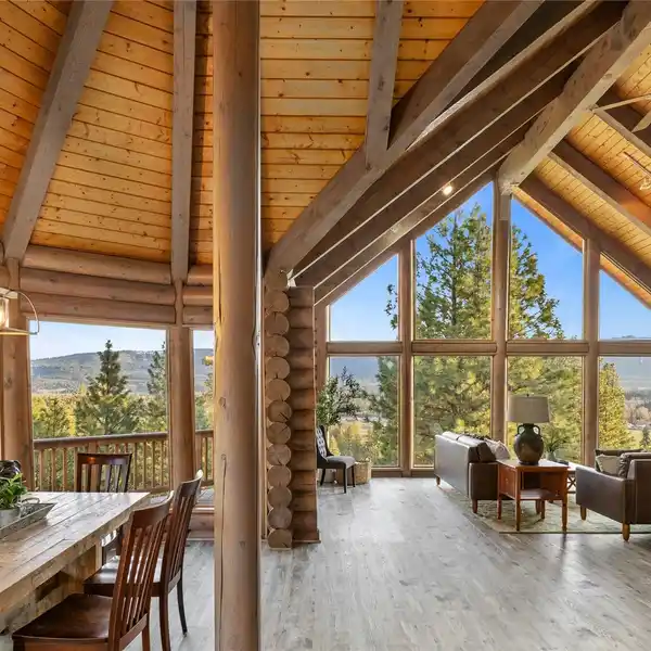 LOG HOME ON THREE PRIVATE ACRES