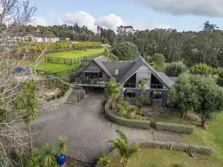Fabulous Plastered Block and Cedar Home