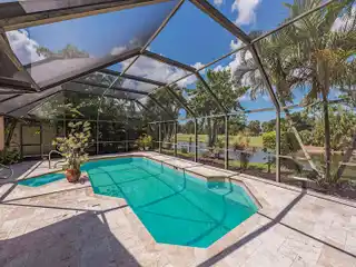 South Naples Home with Pool and Lake Views