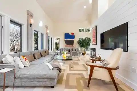 Furnished Post-modern Home for Rent on a Landscaped Acre