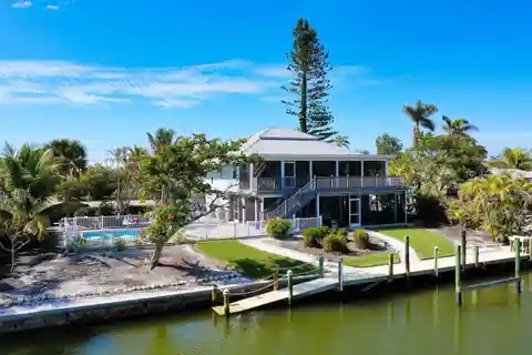 Elevated Canal-front Pool Home