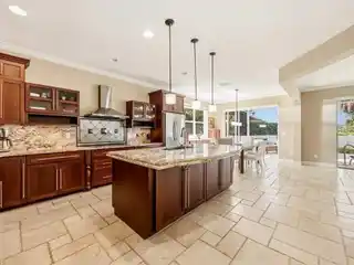 Gourmet Kitchen with Granite Island, Kitchenaid Appliances