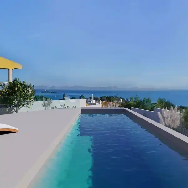 EXCLUSIVE PLOT WITH BUILDING PROJECT AND SEA VIEWS