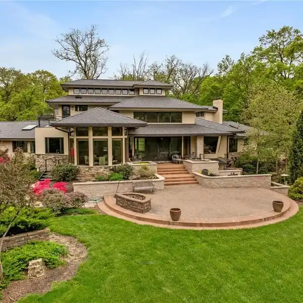 CONTEMPORARY MASTERPIECE WITH CREEK AND PARK VIEWS