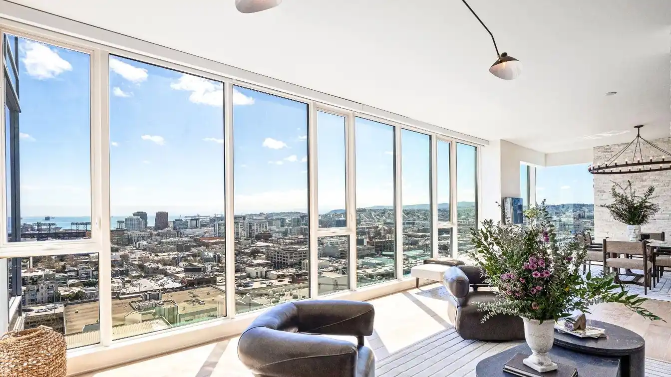 One-of-a-kind Tri-level Penthouse in the Iconic Blu Building