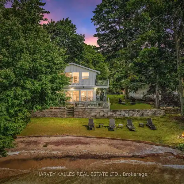 RARE WATERFRONT HOME WITH PRIVATE BEACH