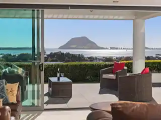 Elegant Retreat Overlooking Cruise Ship Passage