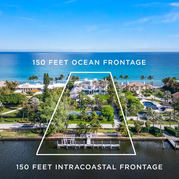 INCREDIBLE PROPERTY IN THE MANALAPAN OCEAN TO LAKE SECTION