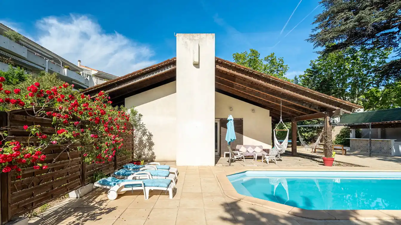 Architect’s House with Overhanging Roof
