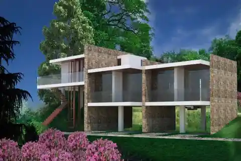 New Modern Villa with a Lake View