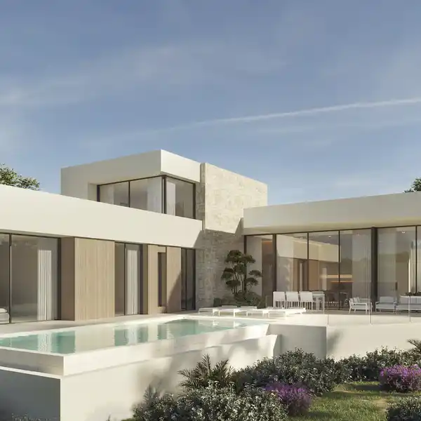 NEW CONTEMPORARY VILLA IN THE CHARMING VILLAGE OF MORAIRA