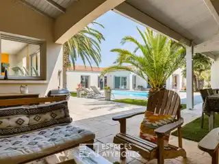 Elegant Mediterranean-Style Home on Landscaped Plot