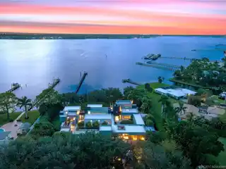 Extraordinary Modern Residence on a Double Riverfront Lot