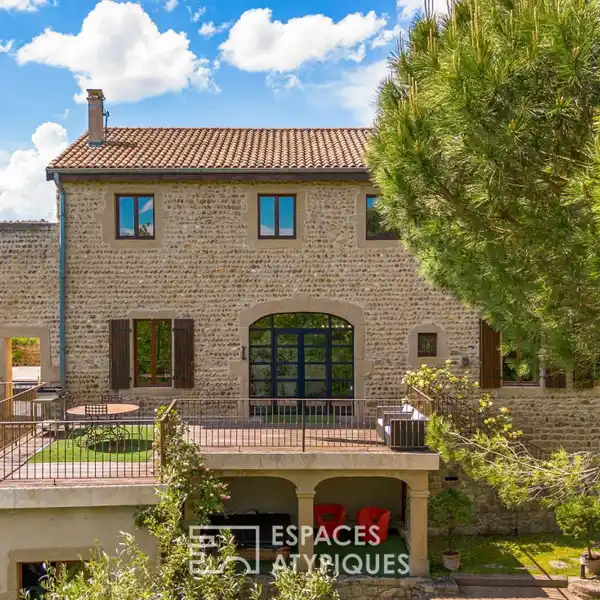 HISTORIC STONE RETREAT WITH MODERN LOFT STYLE