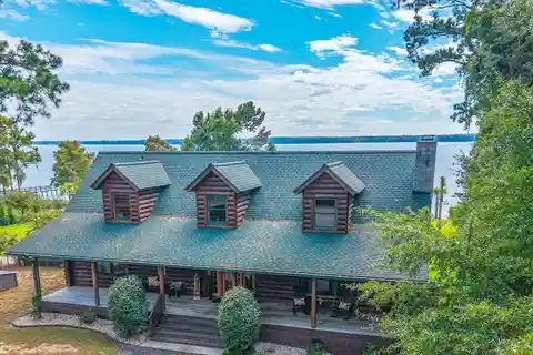 Custom-Built Log Cabin on Lake Marion