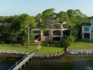 Elegant Waterfront French Country Home