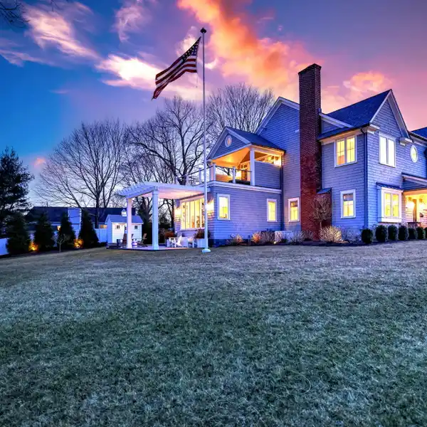 NEW ENGLAND COLONIAL WITH BREATHTAKING GULF POND VIEWS