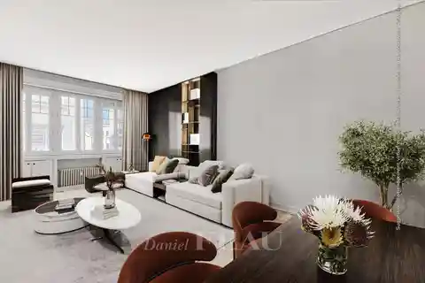 Art Deco Elegance Overlooking Bright Courtyard