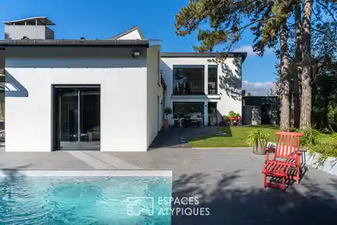 Architect-Designed House in the Hills Above Brunstatt