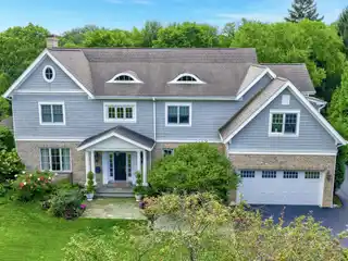 Nantucket-Inspired Custom Home Backing to Corwin Park