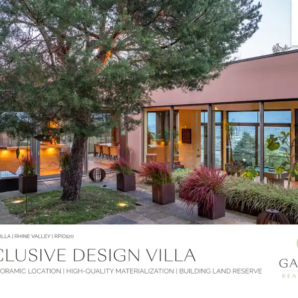 EXCLUSIVE DESIGN VILLA IN A PRIME LOCATION WITH ADDITIONAL BUILDING LAND