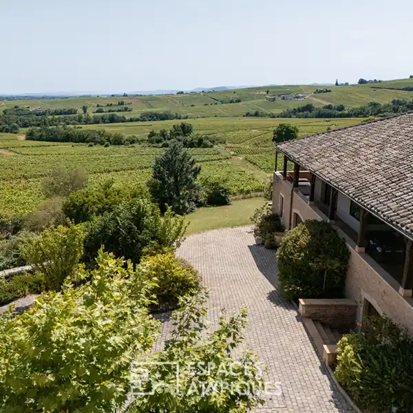 WINEMAKER'S HOUSE IN THE BEAUJOLAIS VINEYARDS