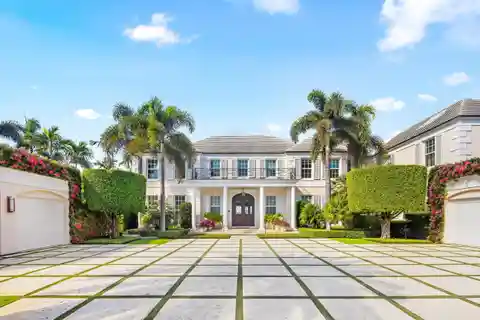 Georgian-style Residence on Coveted Everglades Island