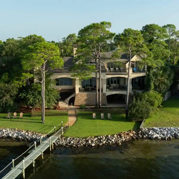 ELEGANT WATERFRONT FRENCH COUNTRY HOME