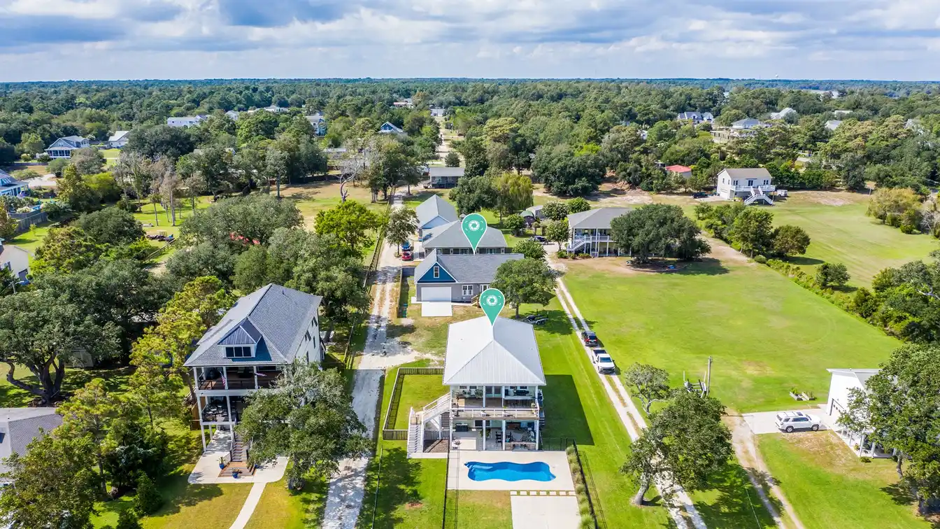 Two Waterfront Homes on 1.4 Acres