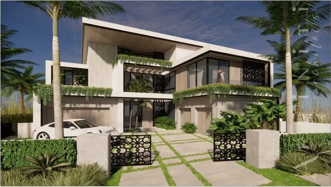 New Gated Organic Modern Intracoastal Estate