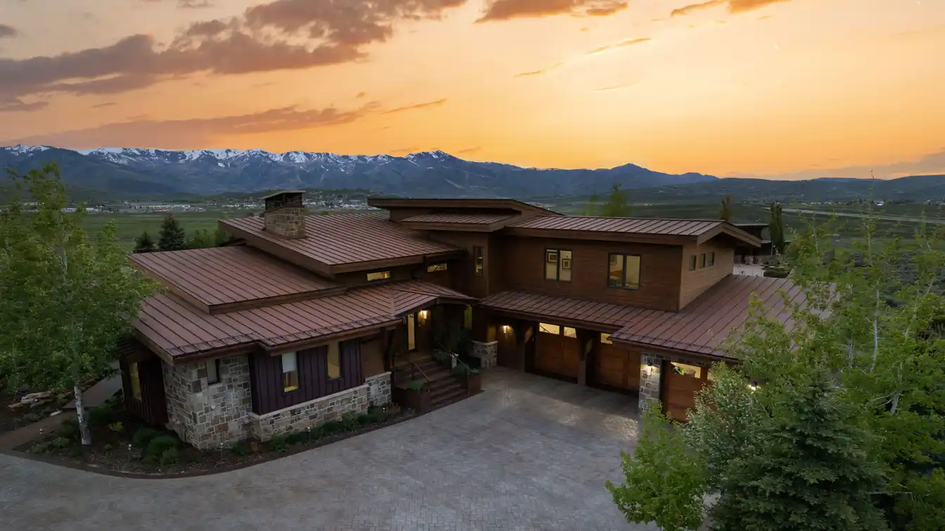 Warm Mountain Contemporary Home with Sweeping Views of the Wasatch Back