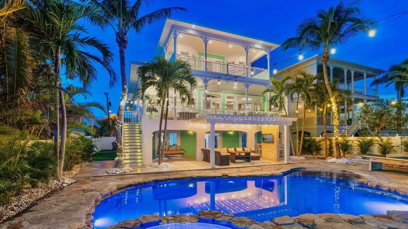 One-of-a-kind Key West Style Waterfront Beach Home