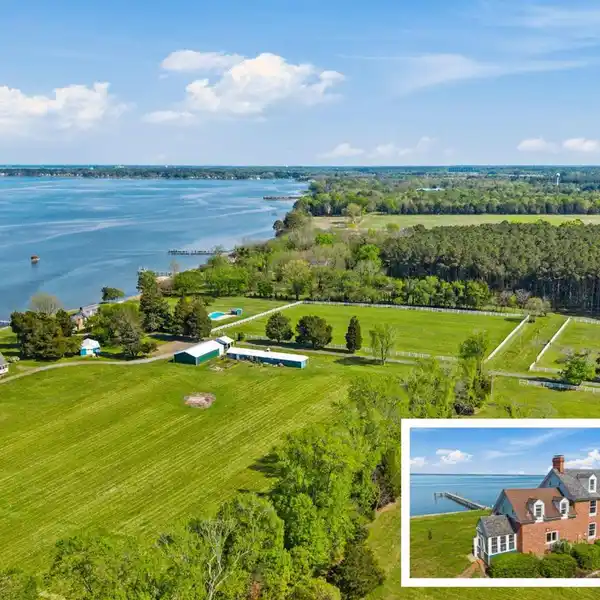 STATELY BRICK COLONIAL ON THE CHOPTANK RIVER