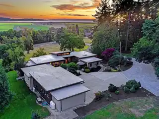 Exquisite Mid-Century Style Home on 6.4 Acres