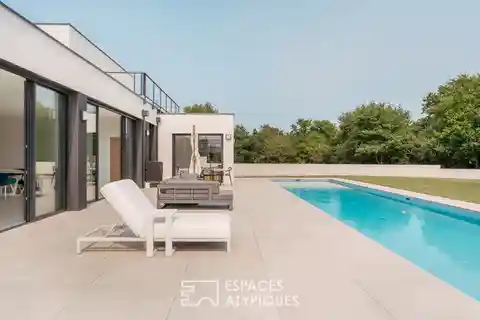 Contemporary Vannes Villa with Heated Pool