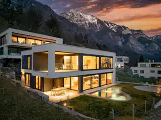 Modern Detached House with Biodesign Pool and Lake Views