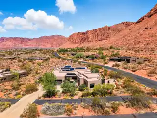 Architectural Masterpiece Framing Iconic Red Cliffs