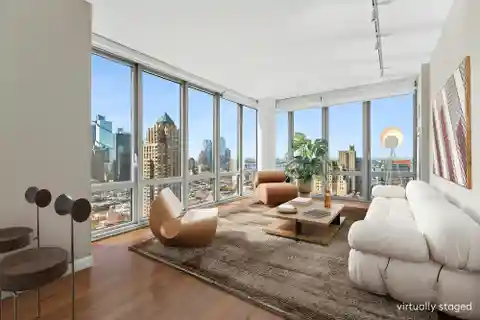 Sun-Filled Corner Home High Above Midtown