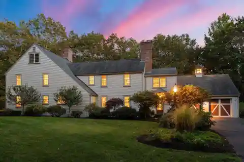 Sophisticated Farmhouse Style Colonial