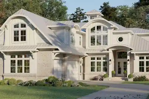 Waterfront Modern Brick Home